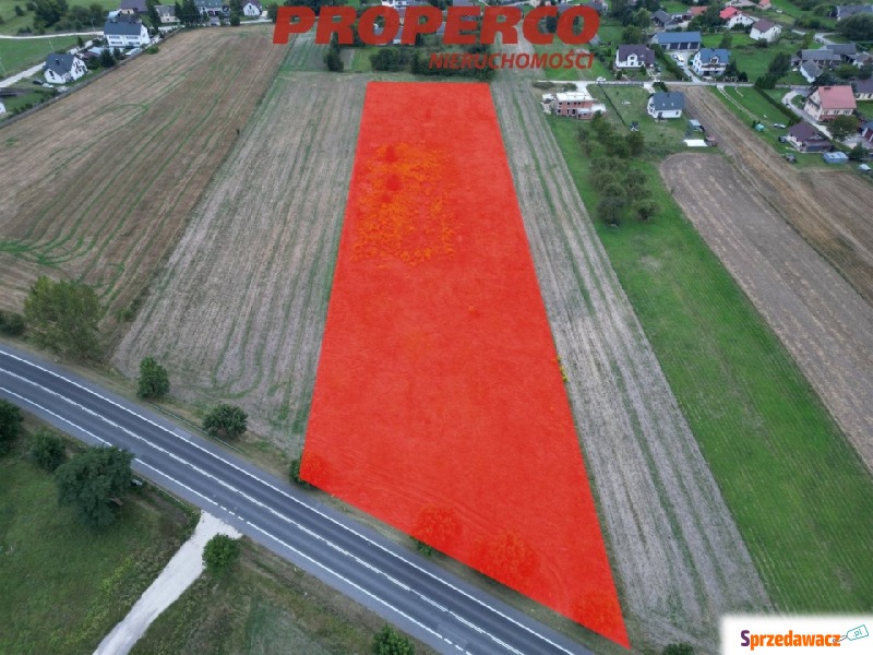 Działka Chmielnik sprzedam, pow. 7100 m2  (0.71ha), uzbrojona