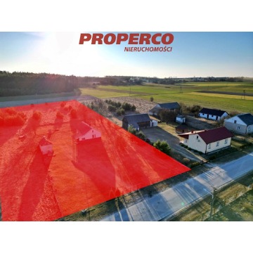 Działka z domem, pow. 7212 m2,Nowe Kotlice, Sobków