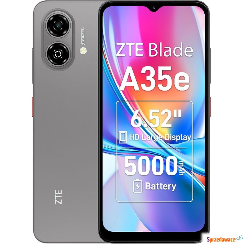 Smartfon ZTE Blade A35e 4G 2GB / 64GB Srebrnoszary... - Smartfony - Kalisz
