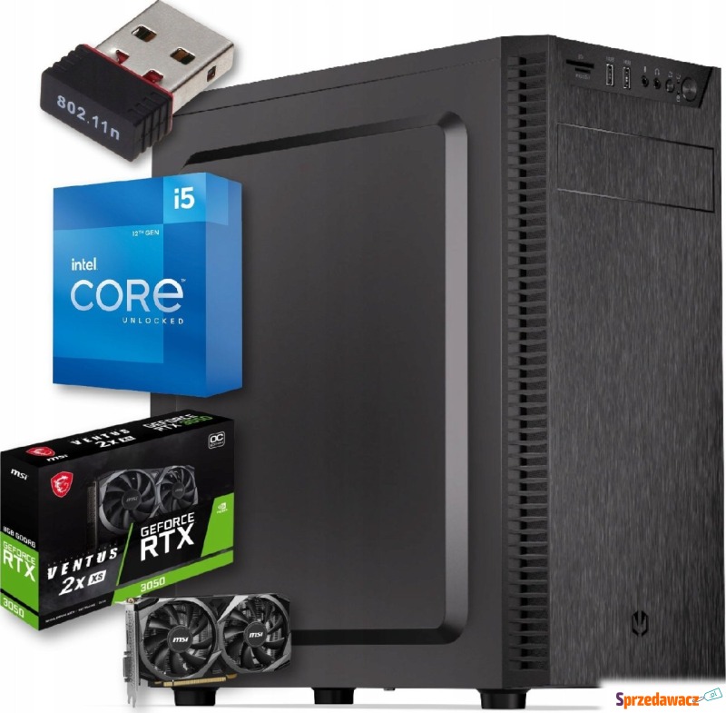 Komputer Pix Titan V1 Intel Core i5 GeForce RTX... - Komputery stacjonarne - Gierałcice