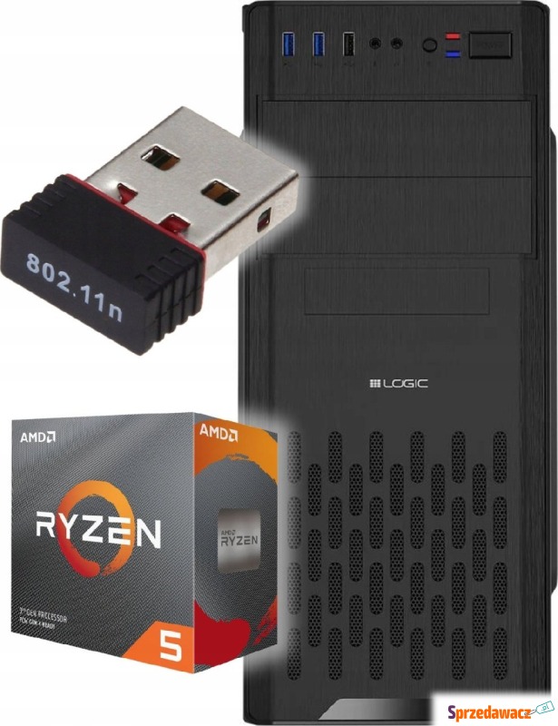 Komputer Pix Protask V4 AMD Ryzen 5 32GB DDR4... - Komputery stacjonarne - Ostrów Wielkopolski
