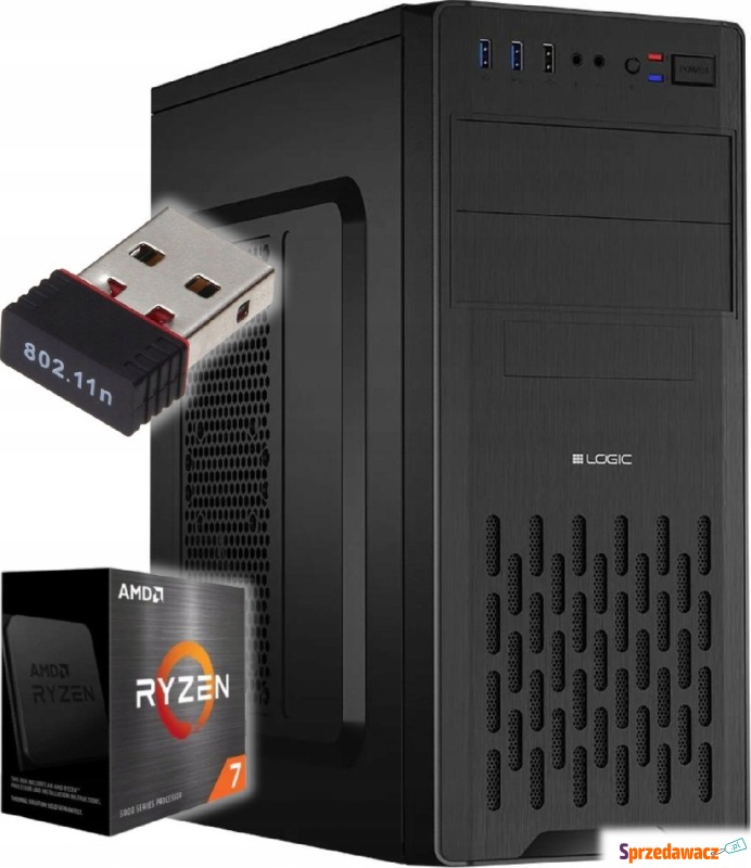 Komputer Pix Protask V5 AMD Ryzen 7 16GB DDR4... - Komputery stacjonarne - Kielce