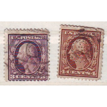 USA  Zn. wykaz w opisie  -  6 poz. kas 1909