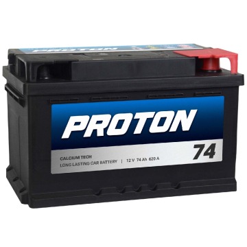 Akumulator 74Ah 620A EN Proton Prawy Plus niski - Akumulatory - Tczew - zdjęcie 1