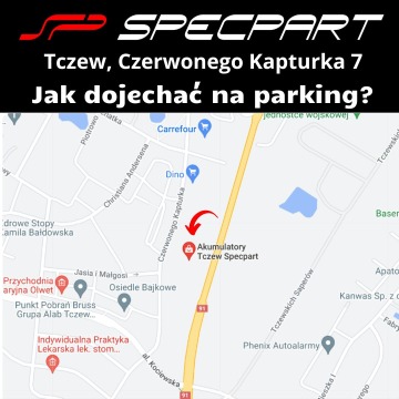 Akumulator 74Ah 670A EN Specbat Prawy Plus Wysoki - Akumulatory - Tczew - zdjęcie 3