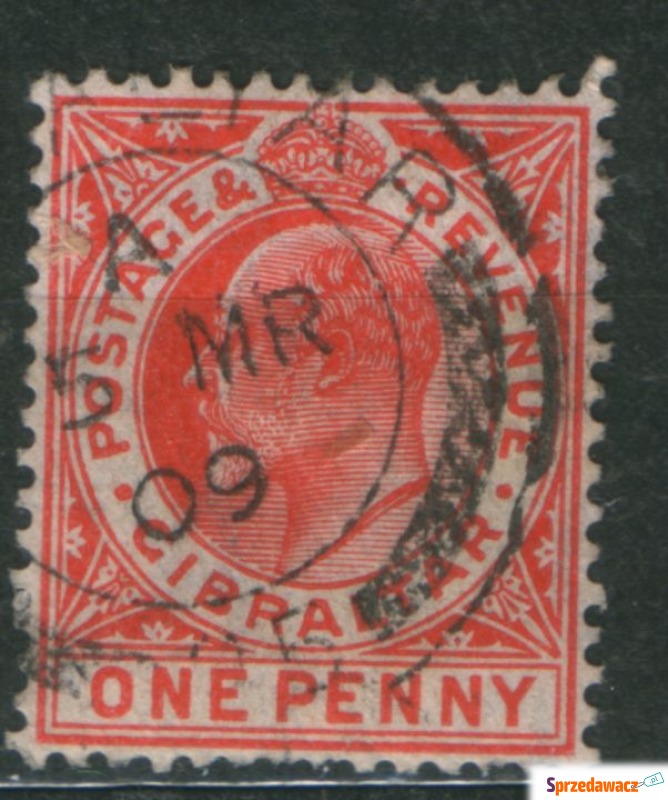 Gibraltar  Zn Mi 57 kas 1907 - Filatelistyka - Gliwice