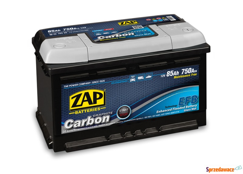 Akumulator  85Ah 750A ZAP Carbon...