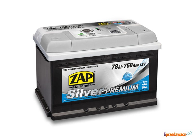 Akumulator 78Ah 750A Zap Silver...
