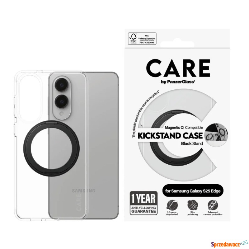 Etui PanzerGlass Care Feature Black Kickstand... - Etui na smartfony - Poznań