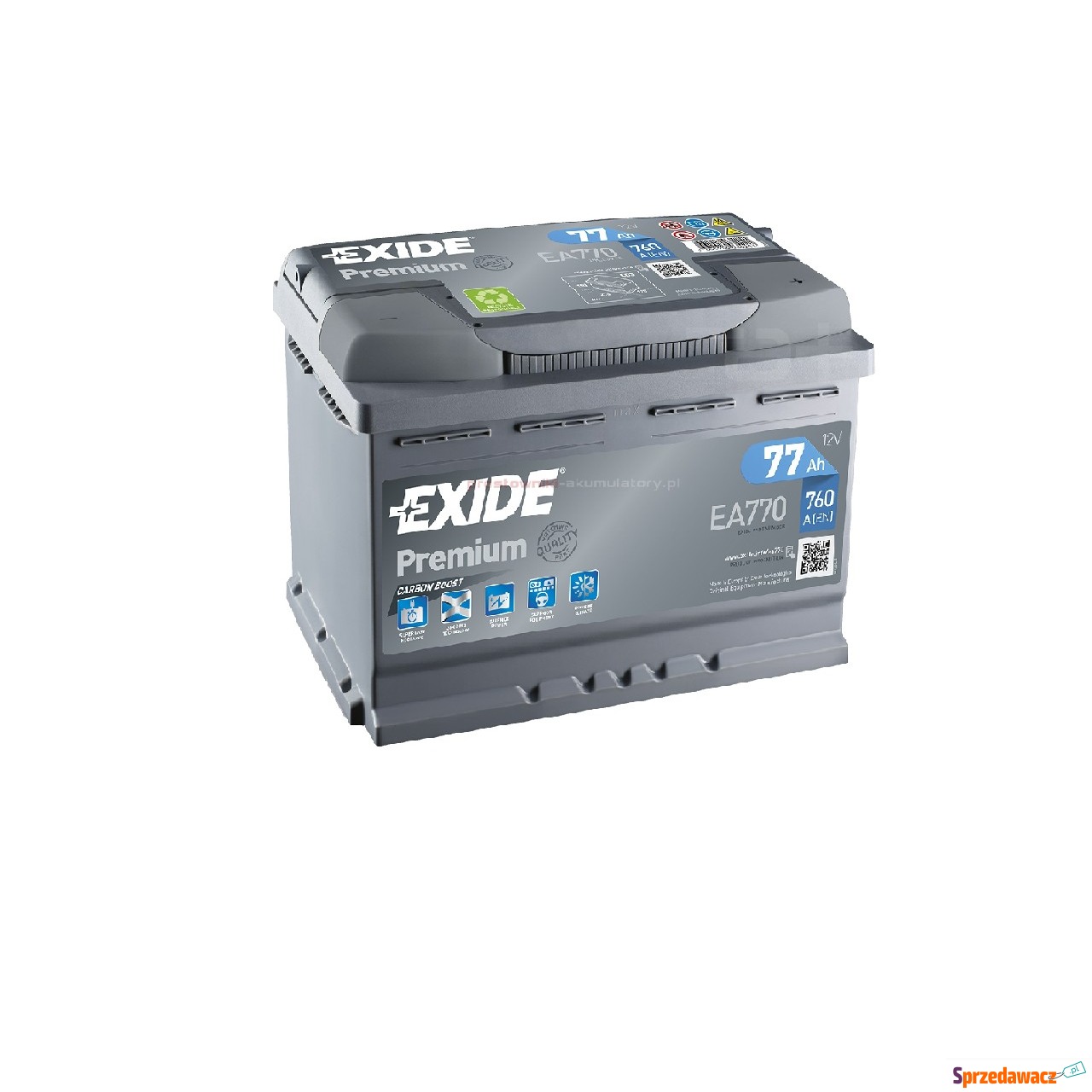 Akumulator Exide Premium 12V 77Ah...
