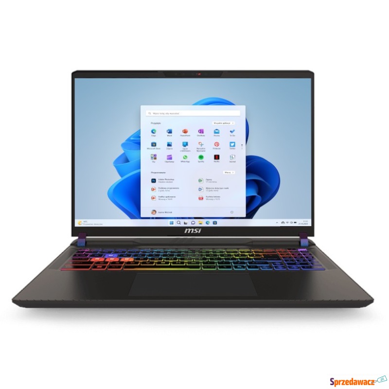 MSI Vector 16 HX AI A2XWHG-256PL - Ultra 7 255HX... - Laptopy - Żory