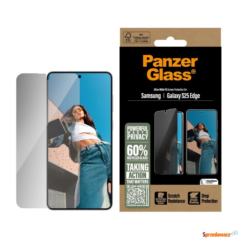 Szkło prywatyzujące PanzerGlass Ultra-Wide Fit... - Akcesoria i części do... - Wodzisław Śląski