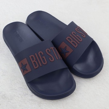 Klapki męskie plażowe basenowe granatowe Big Star SS174361