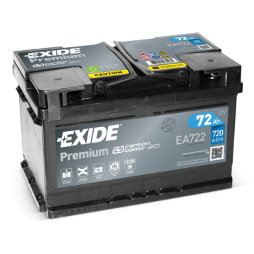 Akumulator 72Ah 720A Exide Premium ea722 prawy... - Akumulatory - Leszno - zdjęcie 1