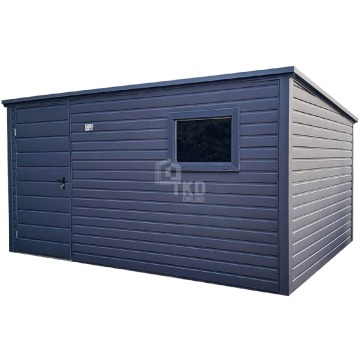 Schowek domek ogrodowy 3,5x2,5m Drzwi okno dach spad w tył TKD252