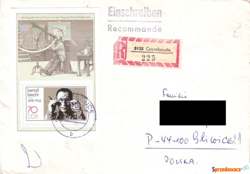Kop. z koresp. NRD - Polska 1988