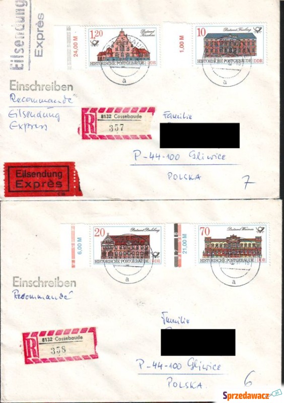 Kop. z koresp NRD - Polska z 1987r...