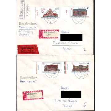 Kop. z koresp NRD - Polska z 1987r   3 szt