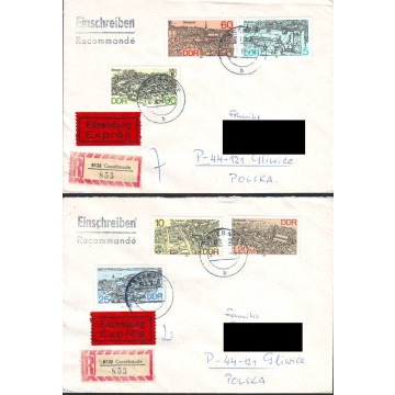 Kop. z koresp.  NRD - Polska 1988 rok  4szt