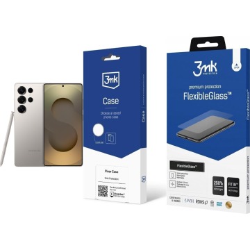 Smartfon Samsung Galaxy S25 Ultra 5G 12/1TB Szary (SM-S938BZT) + FlexibleGlass + Etui Clear Case