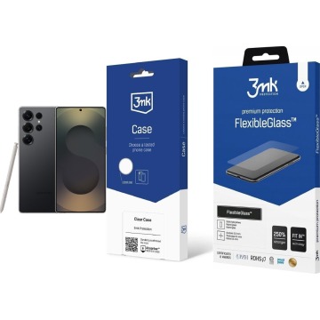 Smartfon Samsung Galaxy S25 Ultra 5G 12/512GB Czarny (SM-S938BZK) + FlexibleGlass + Etui Clear Case