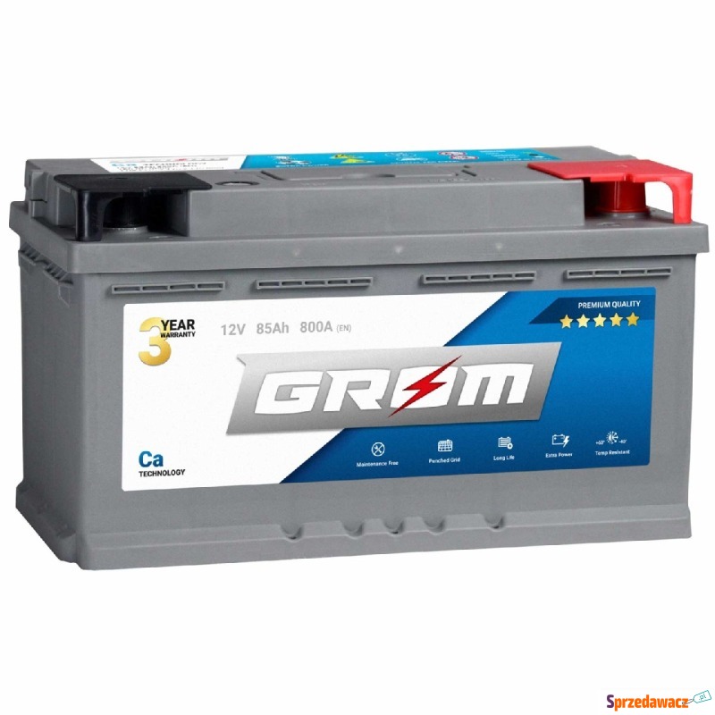 Akumulator GROM Premium 85Ah 800A...