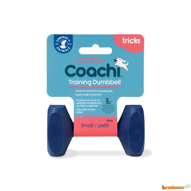 Hantle treningowe Coachi - Roz. S, niebieski morski - Zabawki dla psów - Suwałki
