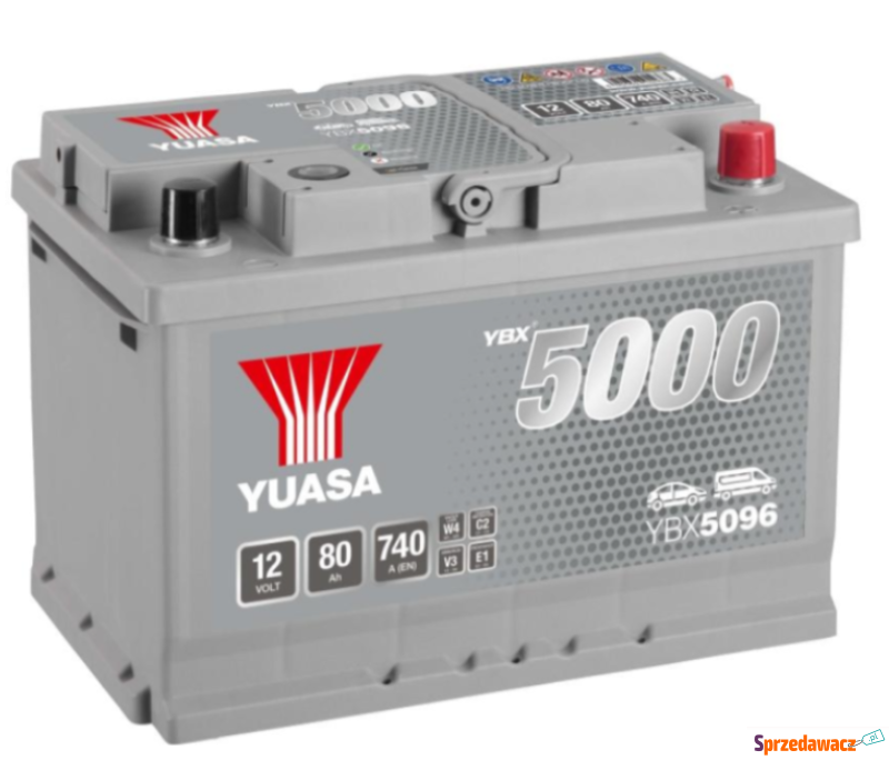 Akumulator 12V 80Ah 740A Yuasa...