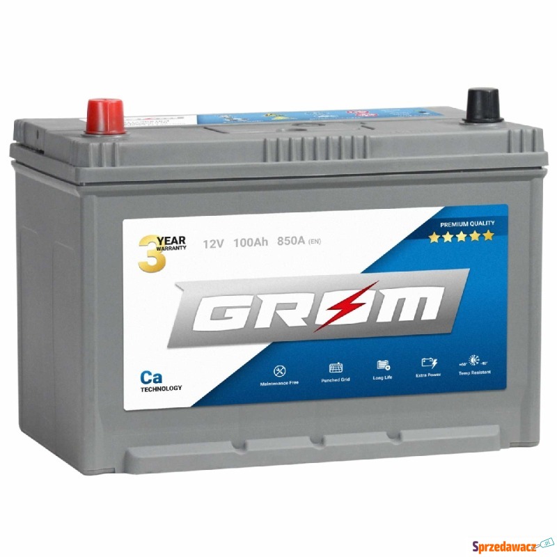 Akumulator GROM Premium 100Ah 850A...
