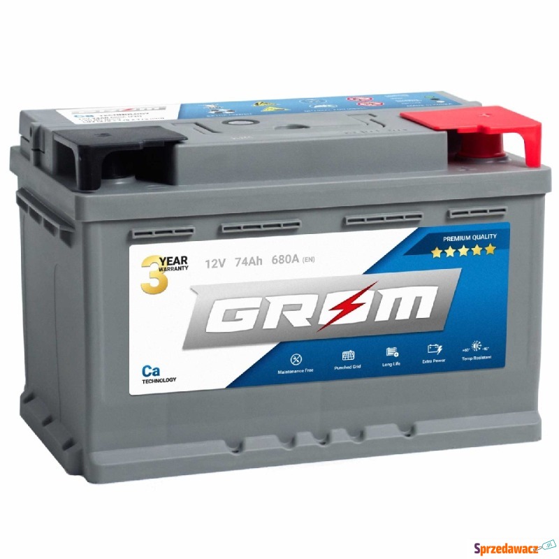 Akumulator GROM Premium 74Ah 680A...