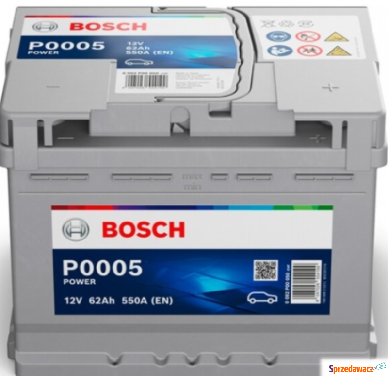Akumulator 62Ah 550A EN Bosch P0005...