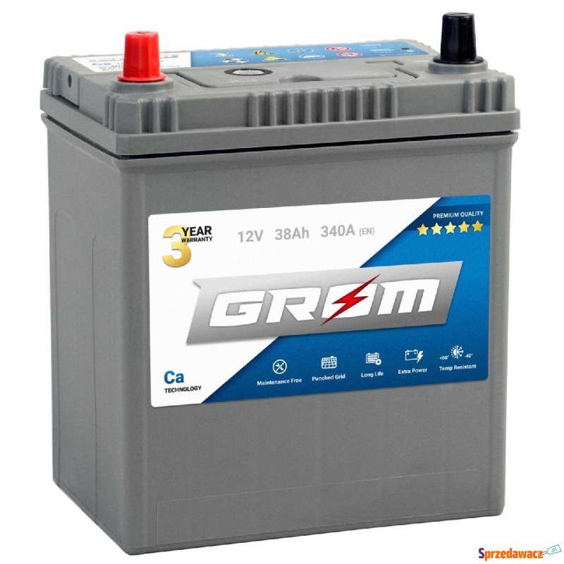 Akumulator GROM Premium 38Ah 340A...