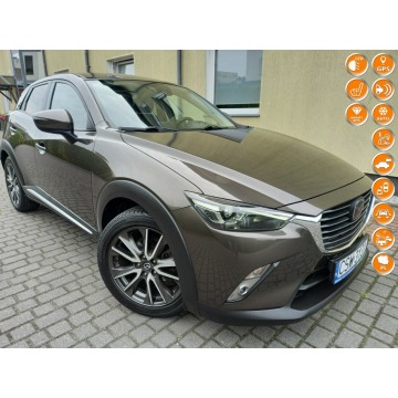 Mazda CX-3 - Distronic FullLedy Skóry Navi Kamera 2Kpl Kół FullOpcja 100%Bezwypadek