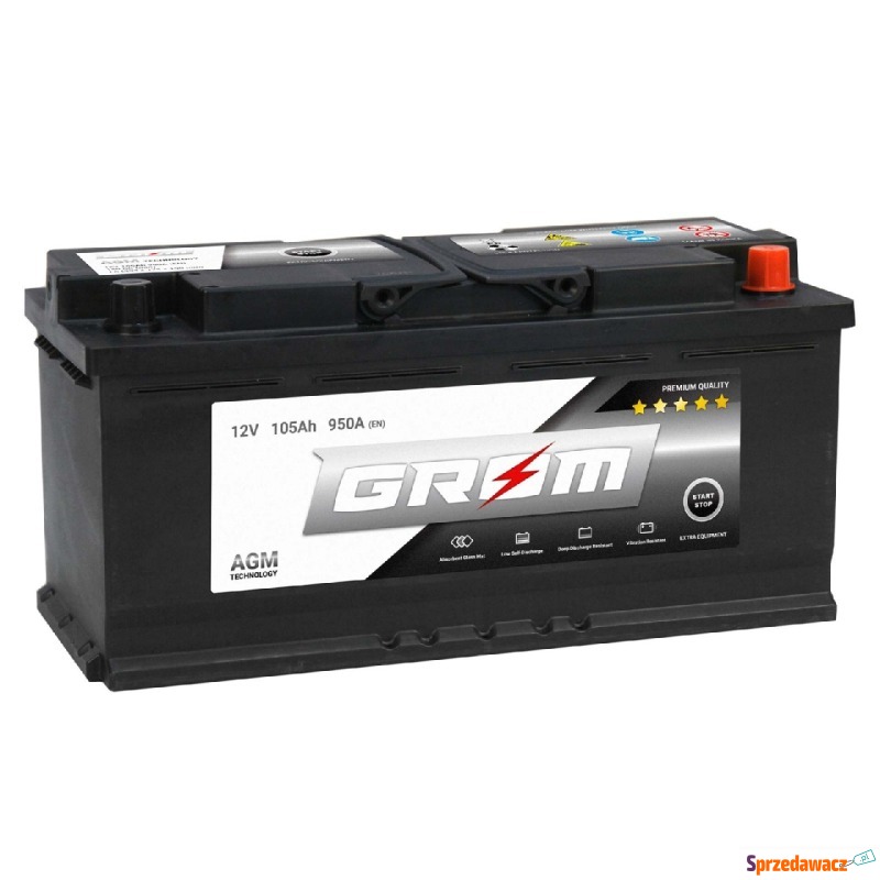 Akumulator 105Ah 950A Grom AGM...