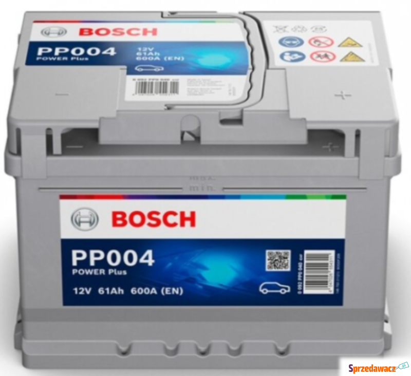 Akumulator 61Ah 600A EN Bosch PP004 P+ - Akumulatory - Żywiec