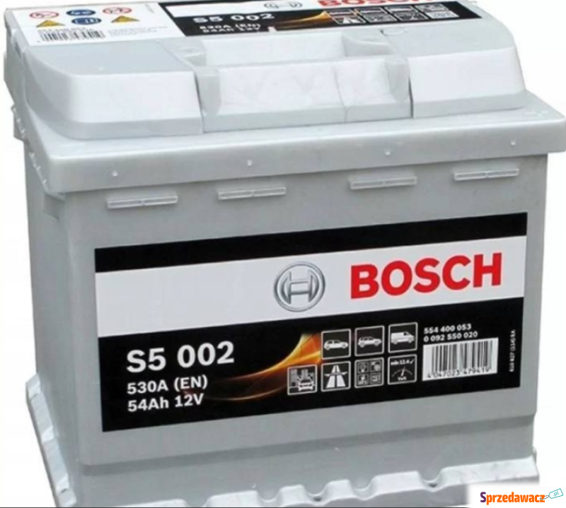 Akumulator Bosch Silver S5002 54Ah 530A Prawy... - Akumulatory - Żywiec