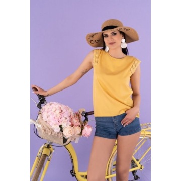 Bluzka damska Merribel Arase Mustard