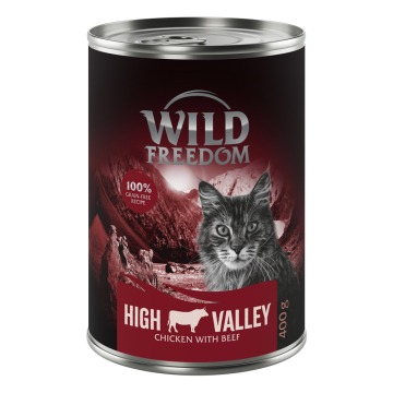 Megapakiet Wild Freedom Adult, 24 x 400 g - Farmlands – Kurczak i wołowina