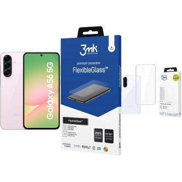 Smartfon Samsung Galaxy A56 5G 8/256GB Różowy (SM-A566BLICEUE) + FlexibleGlass + Etui Clear Case