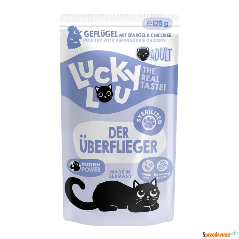Lucky Lou Sterilized, 16 x 125 g - Drób - Karmy dla kotów - Płock
