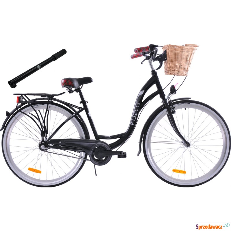 Fuzlu Rower miejski 28 Fuzlu Nevada S3 czarny - Rowery miejskie - Siedlce