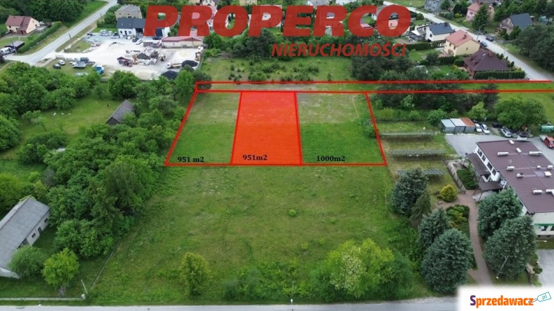 Działka 951m2, Oksa gm. Jędrzejów