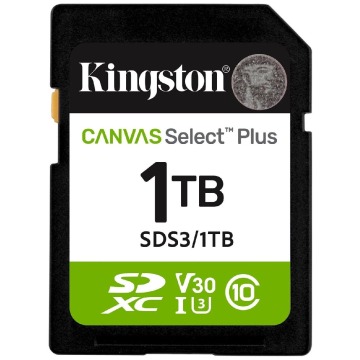 Kingston SDXC Canvas Select Plus Gen3 1TB 150R Class 10 UHS-I