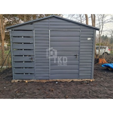 Schowek domek ogrodowy 2,2x2m + wiata 0,8m + drzwi... - Altany, domki, namioty - Chodzież - zdjęcie 2