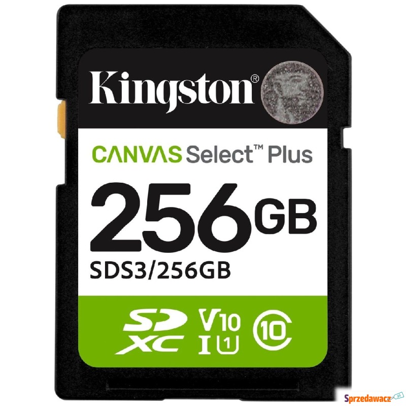 Kingston SDXC Canvas Select Plus Gen3 256GB 150R... - Karty pamięci, czytniki,... - Gliwice