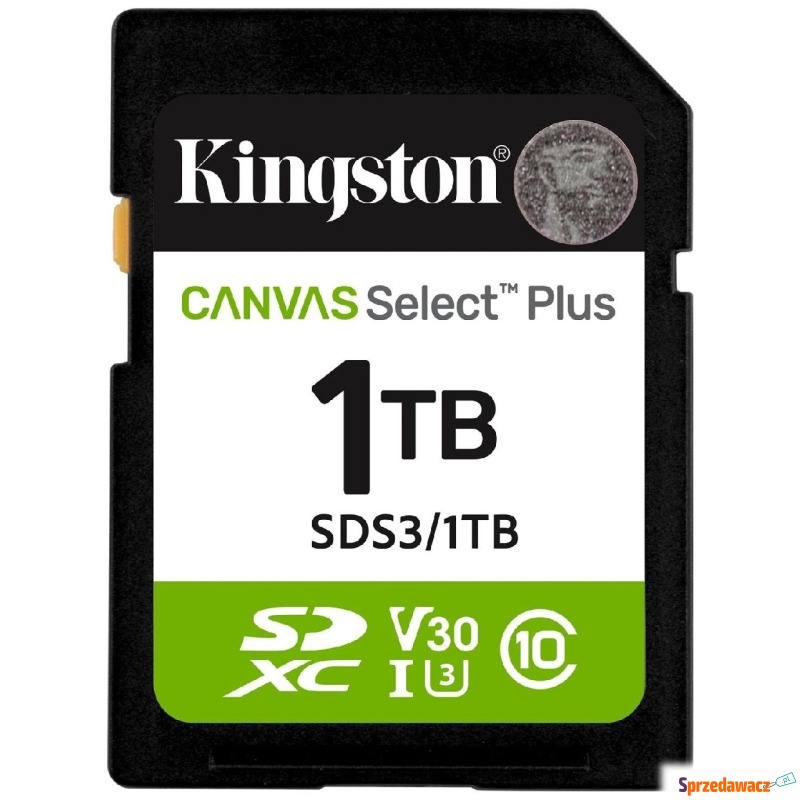 Kingston SDXC Canvas Select Plus Gen3 1TB 150R... - Karty pamięci, czytniki,... - Gdynia