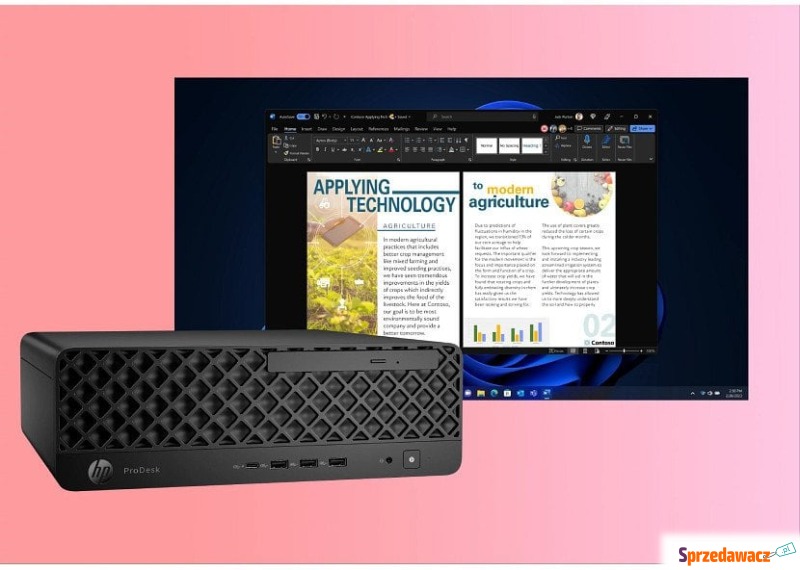 Komputer HP ProDesk 4 SFF G1i AI PC Intel Core... - Komputery stacjonarne - Sandomierz