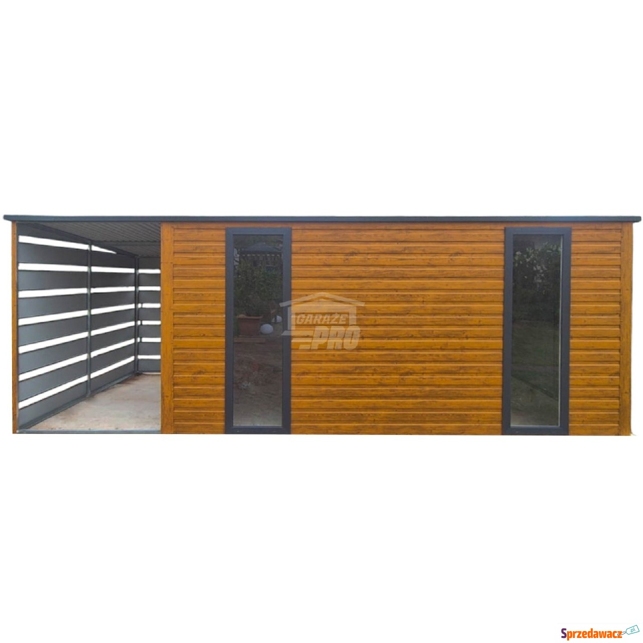 Schowek Domek Ogrodowy 4x2m + wiata...