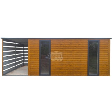 Schowek Domek Ogrodowy 4x2m + wiata 1,5m drzwi... - Altany, domki, namioty - Nysa - zdjęcie 1