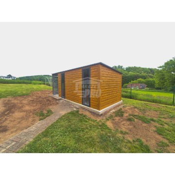 Schowek Domek Ogrodowy 4x2m + wiata 1,5m drzwi... - Altany, domki, namioty - Nysa - zdjęcie 2